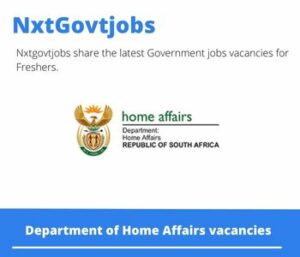 Department of Home Affairs Civic Services Clerk Vacancies 2022 Apply Online at @dha.gov.za.