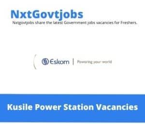 Kusile Power Station Senior Advisor Engineering Services Vacancies in Nelspruit – Deadline 30 Nov 2023