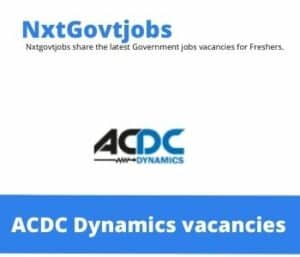 ACDC Dynamics Security Checker Vacancies in Secunda- Deadline 30 Oct 2023